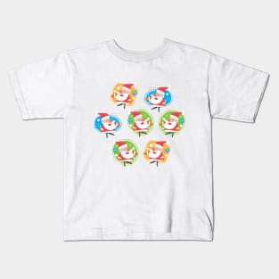 Cute Santa Christmas pattern Kids T-Shirt